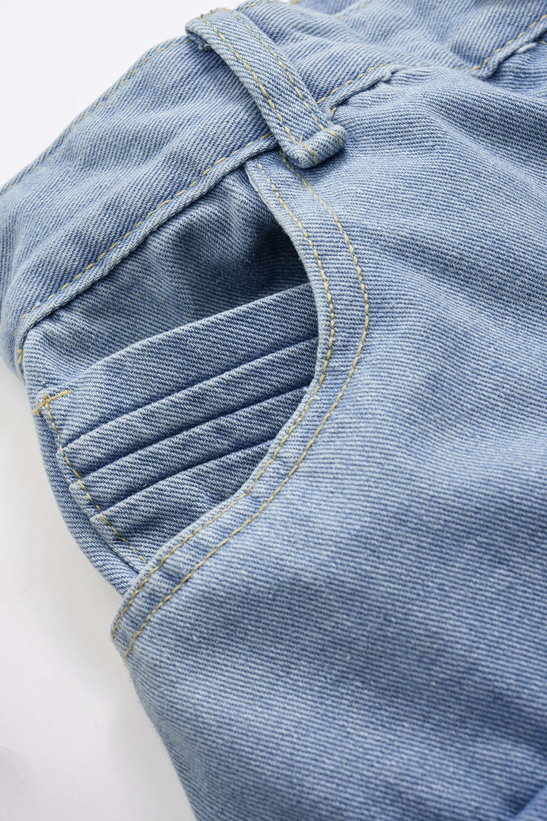 Denim High Waist Pocket Skirt - Image 3