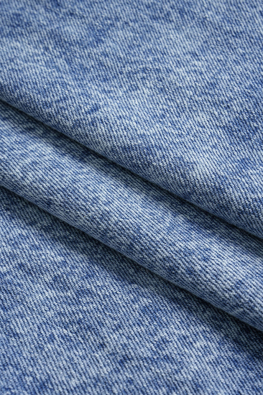Denim Ruched Mini Skirt - Image 3