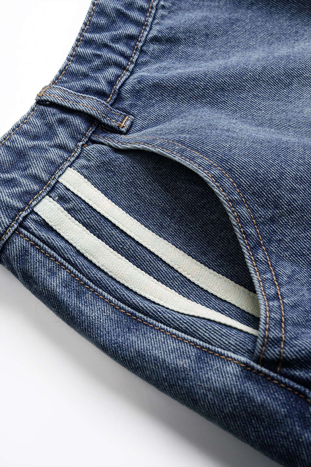 Denim Asymmetrical Seamdetail Button Skirt - Image 5
