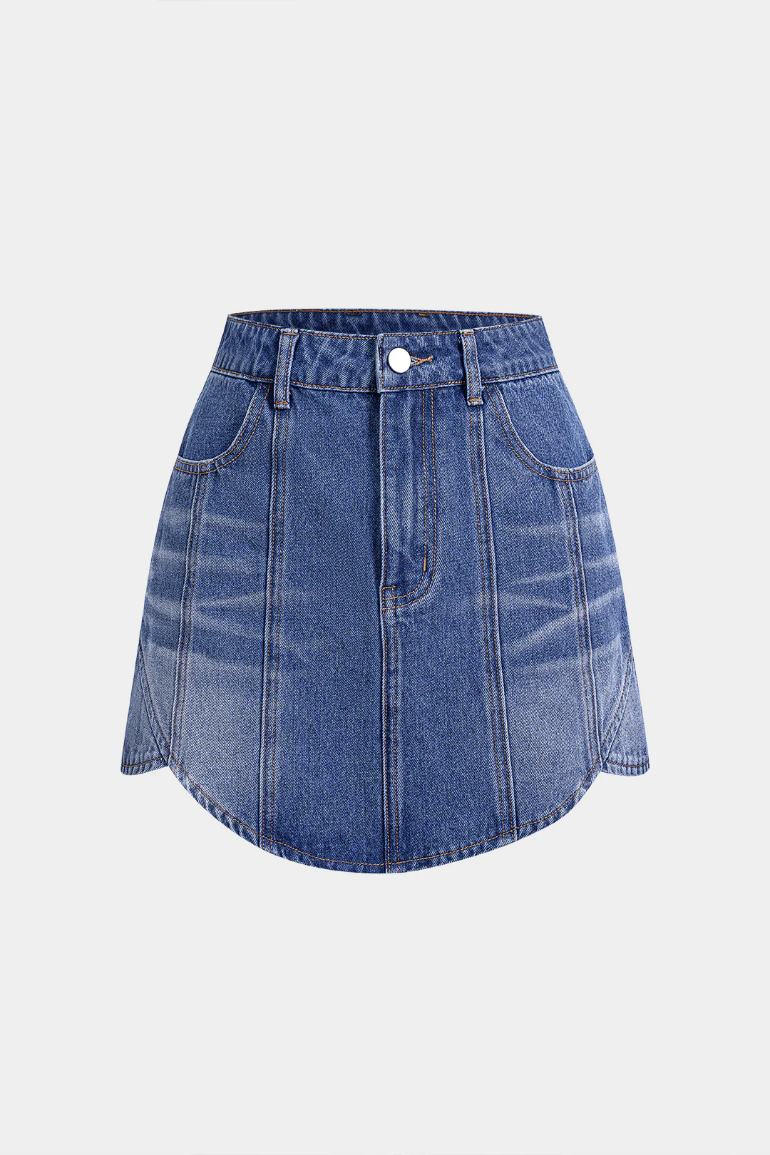 Denim Seamdetail Skirt