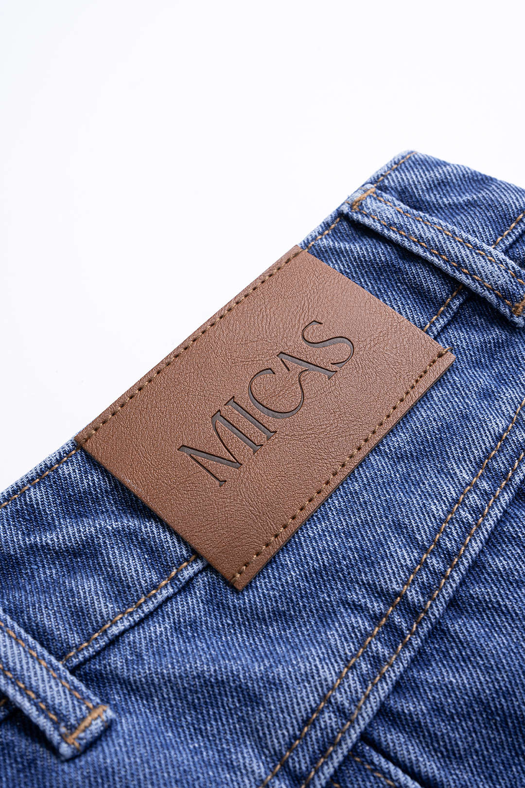 Denim Seamdetail Skirt - Image 4