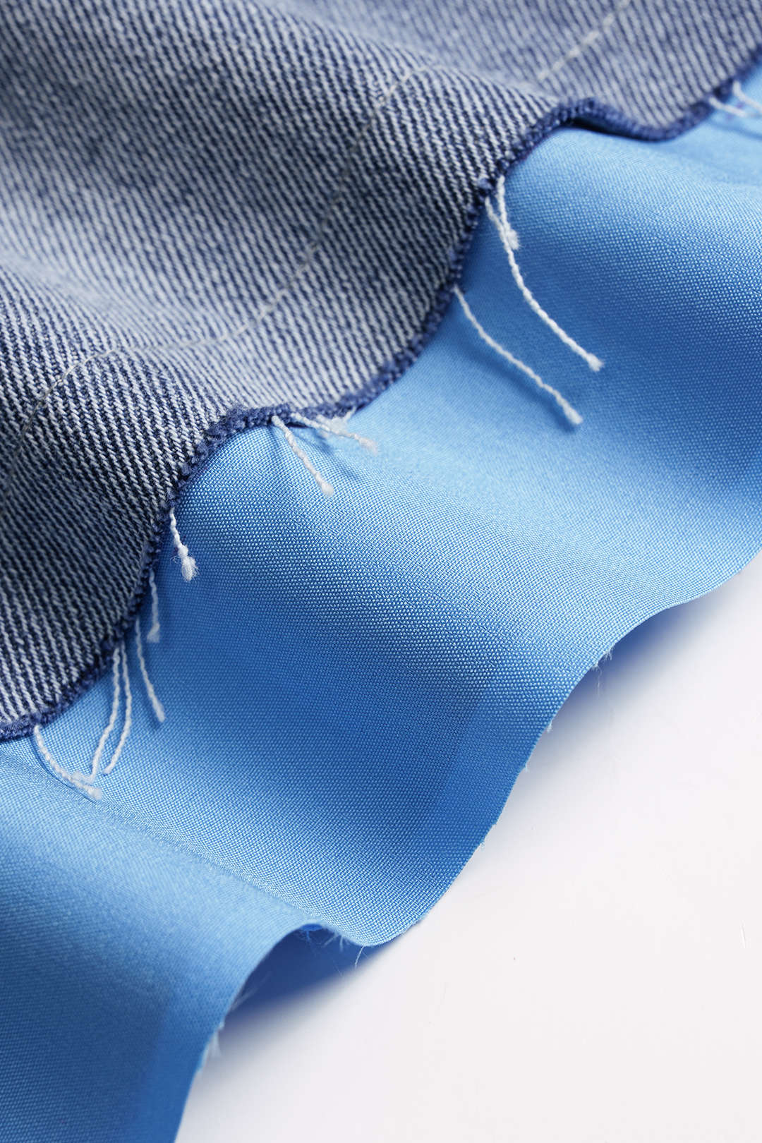 Denim Patchwork Pocket Skirt - Image 4