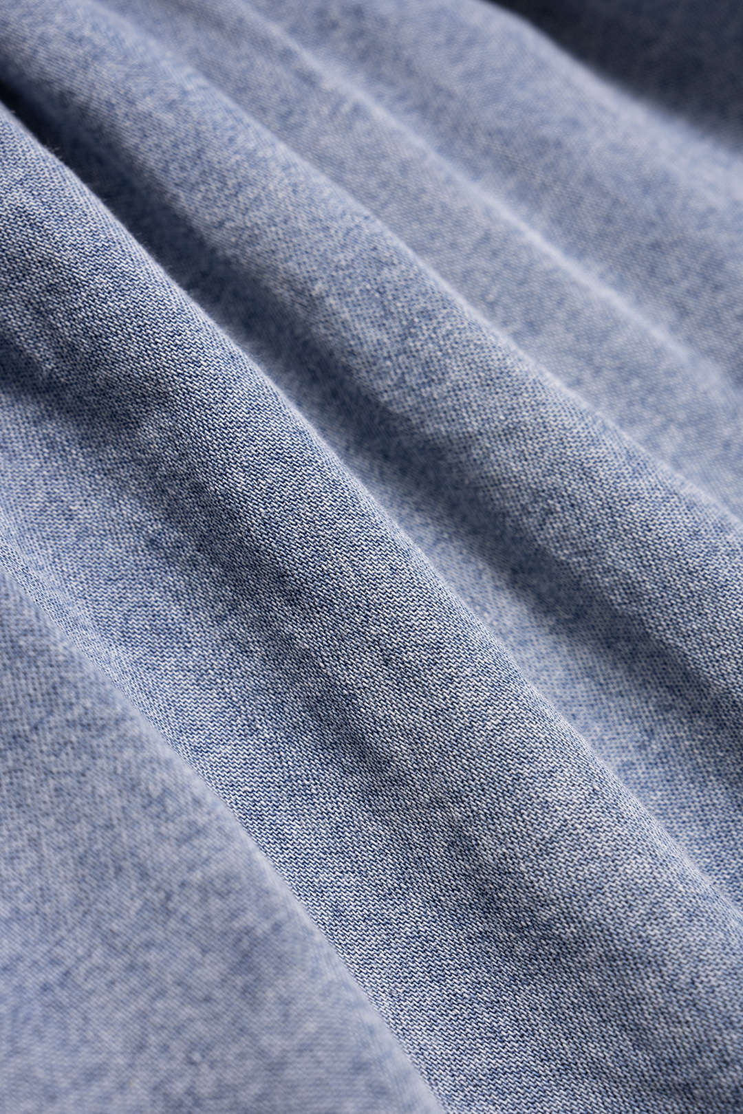 Denim Smocked Ruched Skirt - Image 4