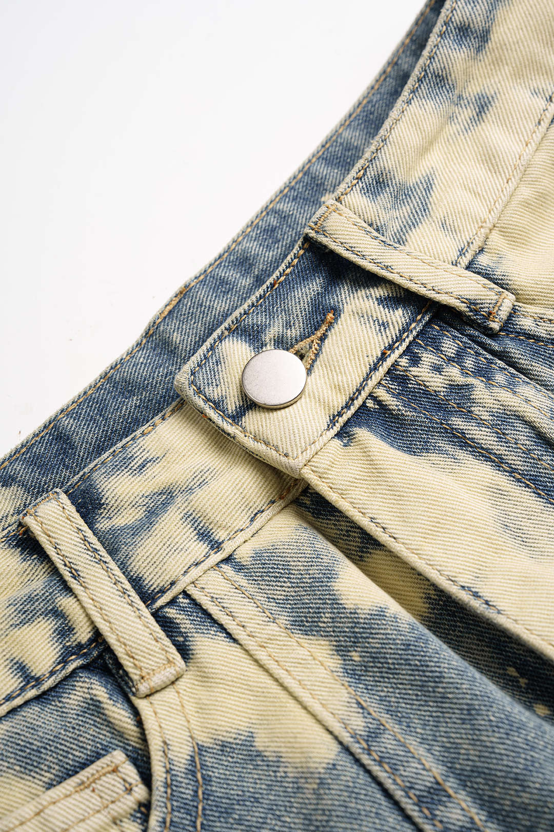Denim Washed Pocket Mini Skirt - Image 3