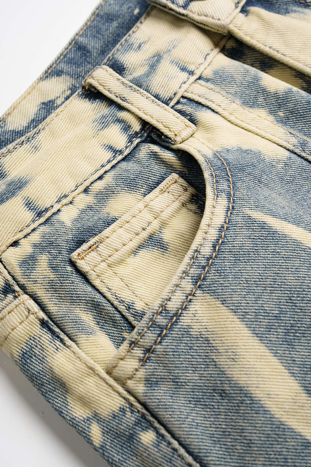 Denim Washed Pocket Mini Skirt - Image 4