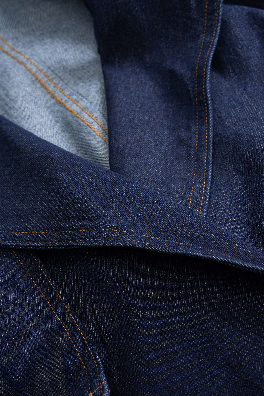 Denim Belted Asymmetrical Outerwear - Image 8