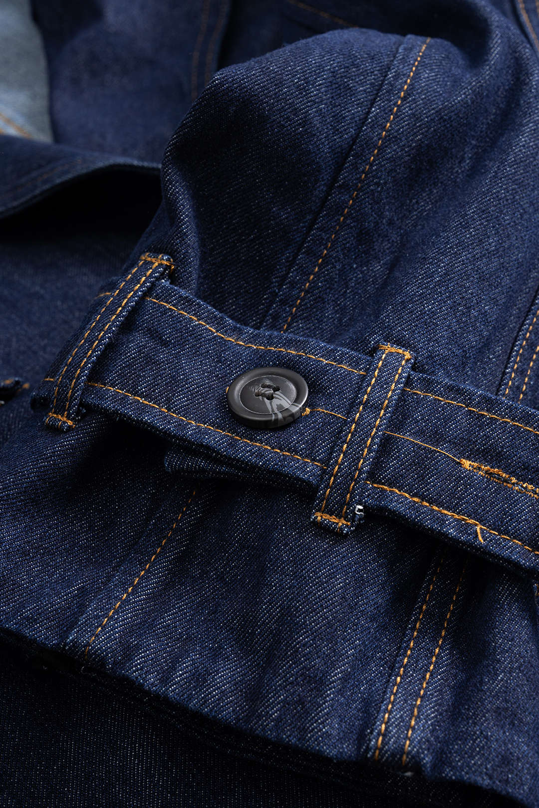 Denim Belted Asymmetrical Outerwear - Image 9