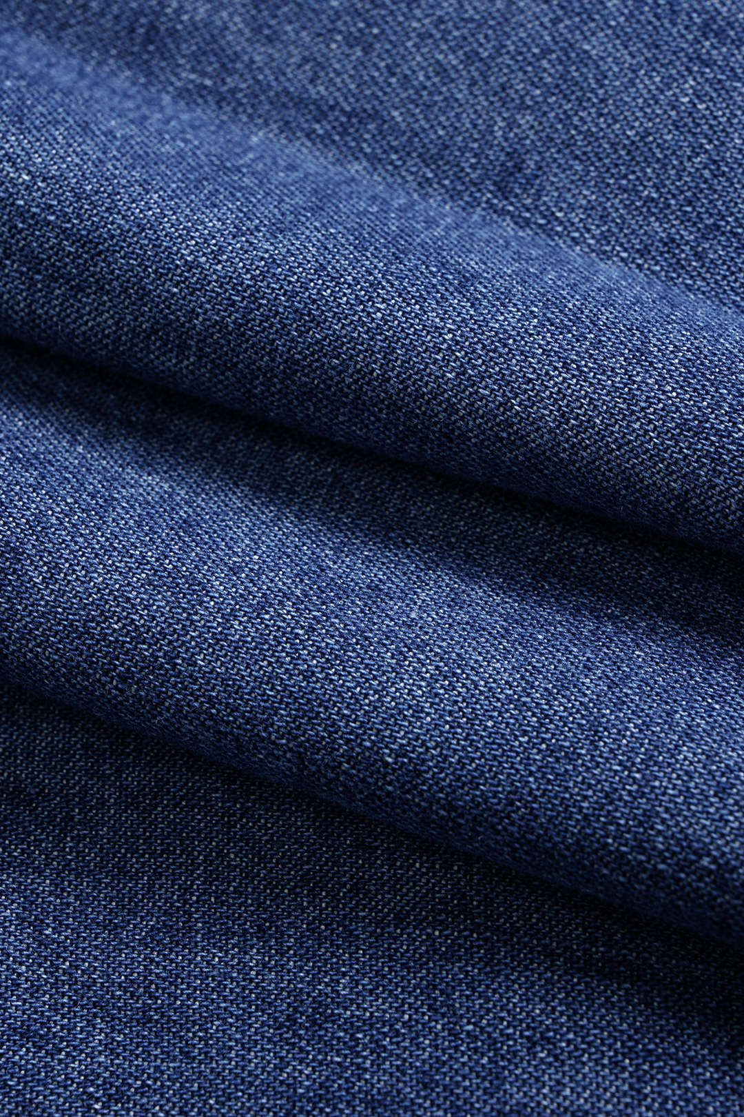 Denim Button Contrast Whipstitching Long Sleeve Shirt - Image 5