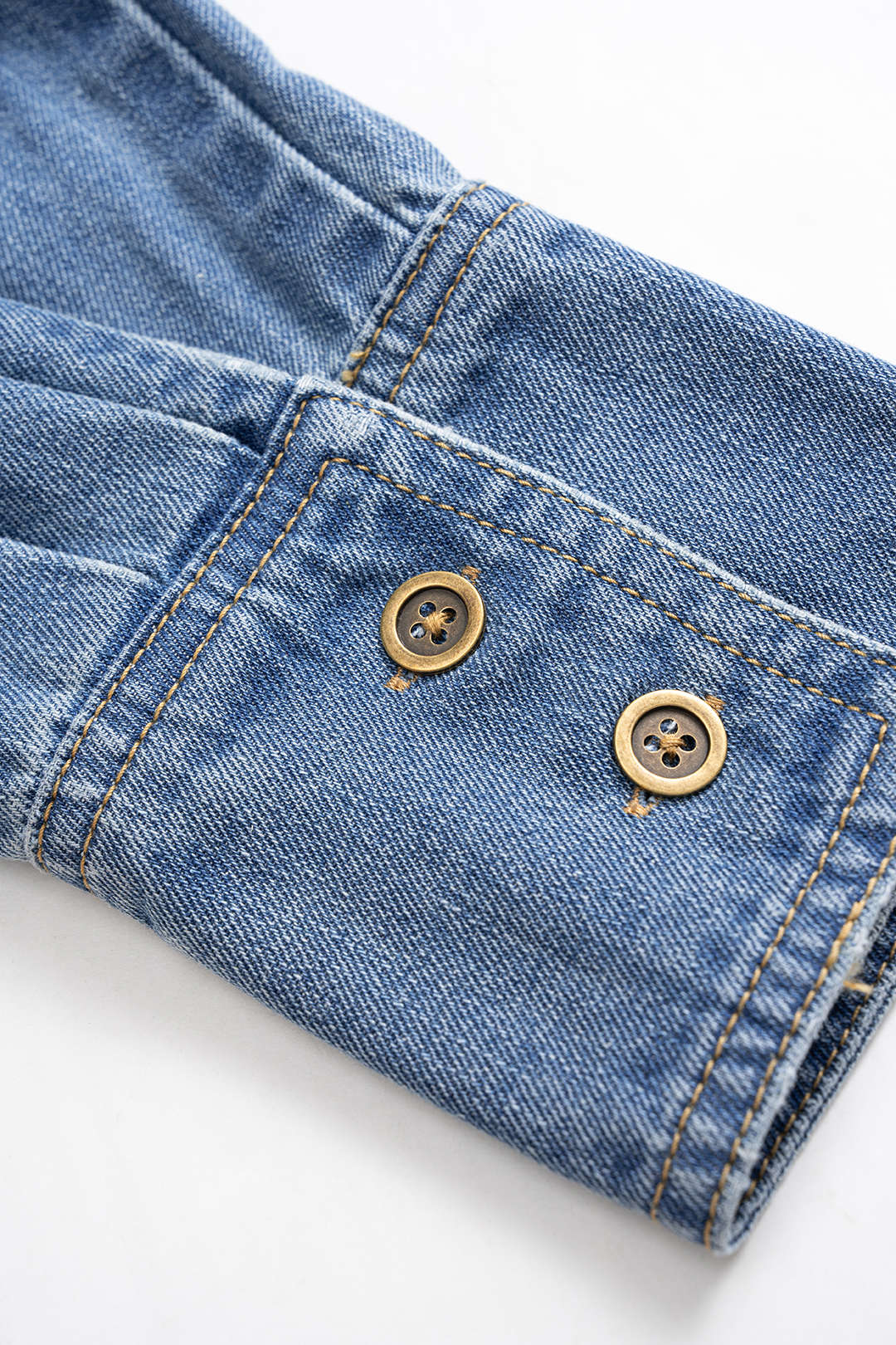 Denim Ruched Crossed Outerwear - Image 5