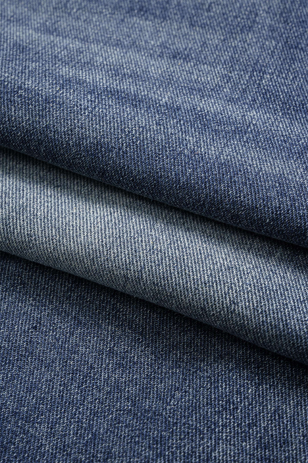 Denim Asymmetrical Button Shorts - Image 4