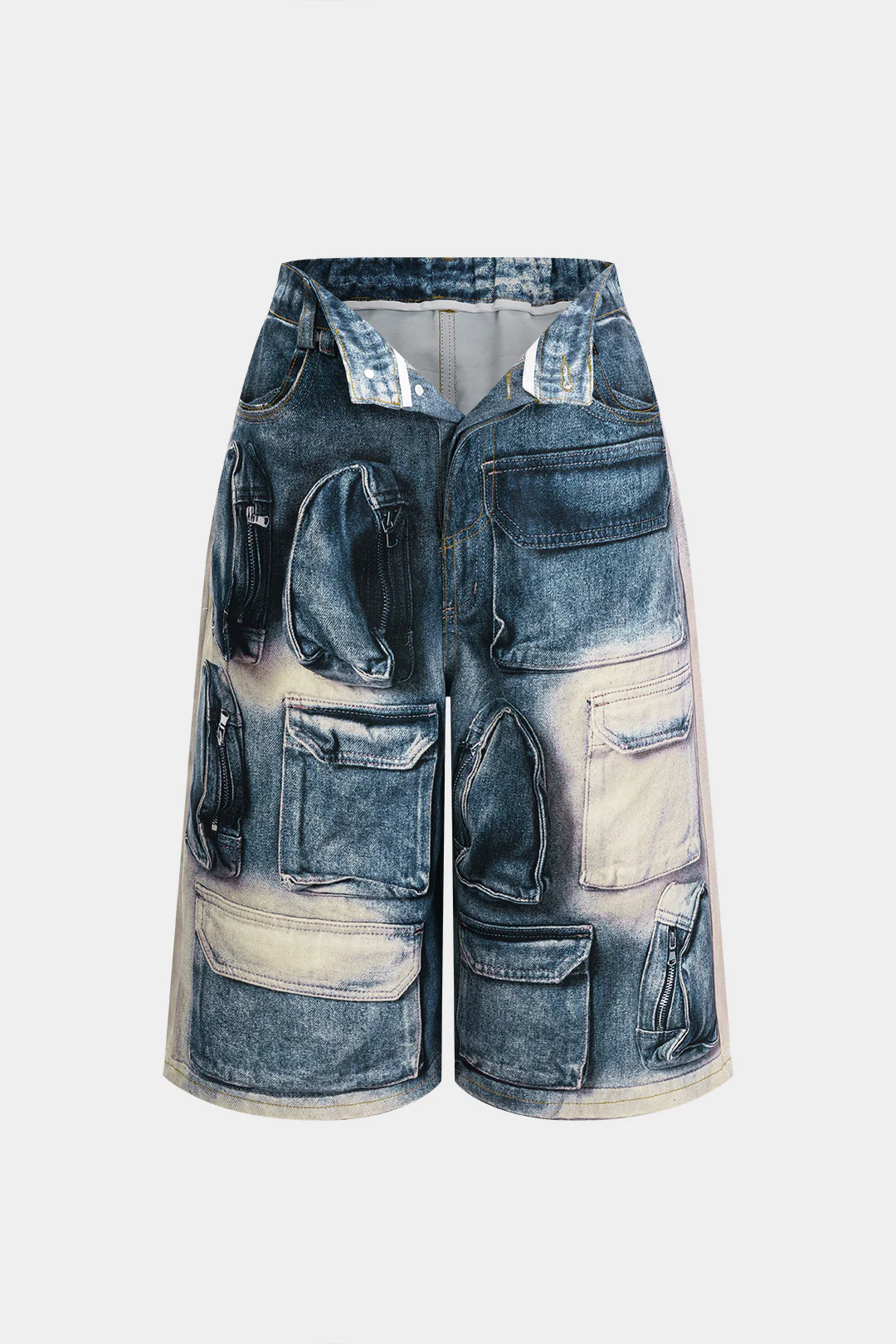 Printed Pocket Shorts - Image 3