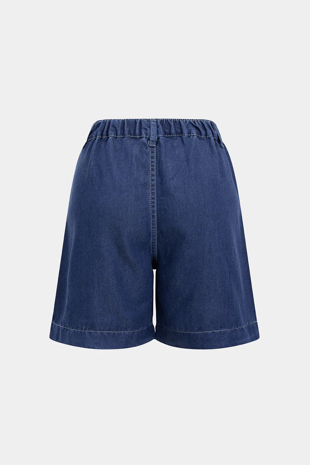 Denim High Waist Wide Leg Shorts - Image 2