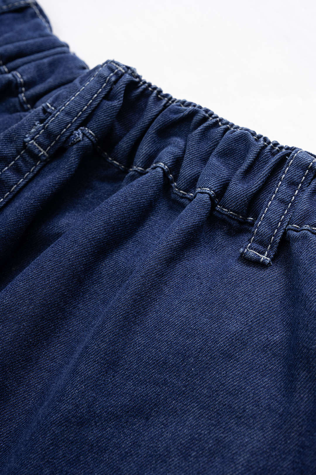 Denim High Waist Wide Leg Shorts - Image 5