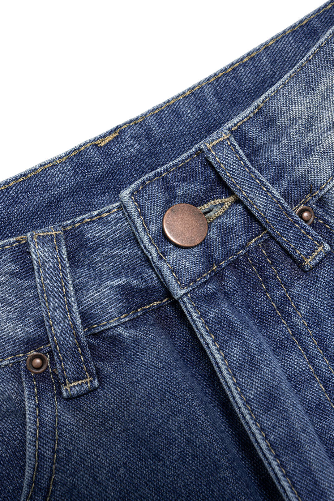 Denim High Waist Wide Leg Shorts - Image 3