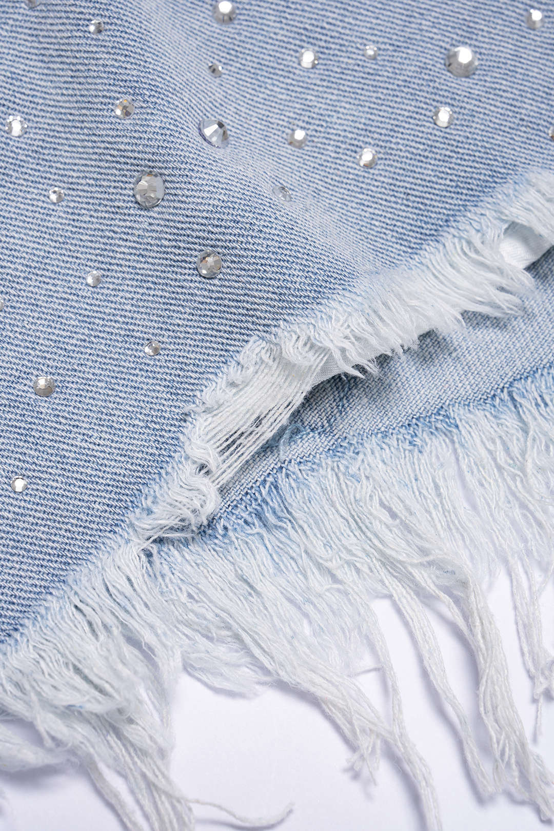 Denim Cut Out Ripped Cut Out Pocket Shorts - Image 4