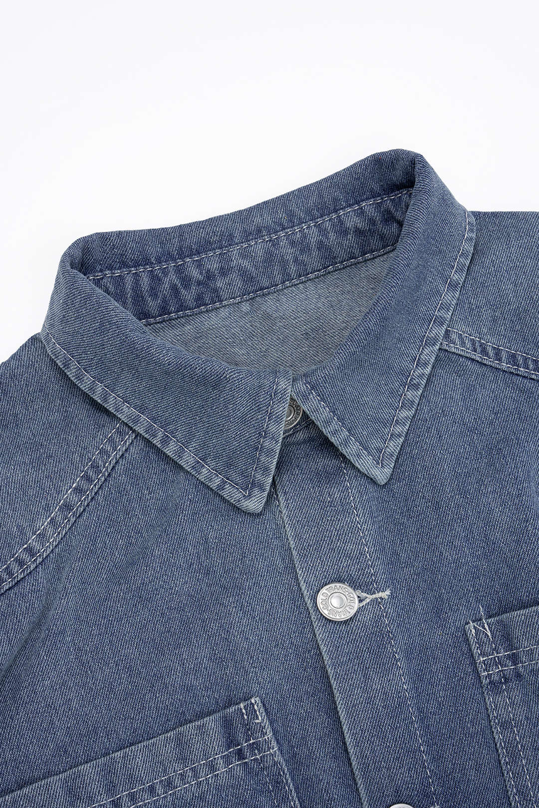 Denim Button Belted Ripped Sleeveless Jumpsuit - Image 3