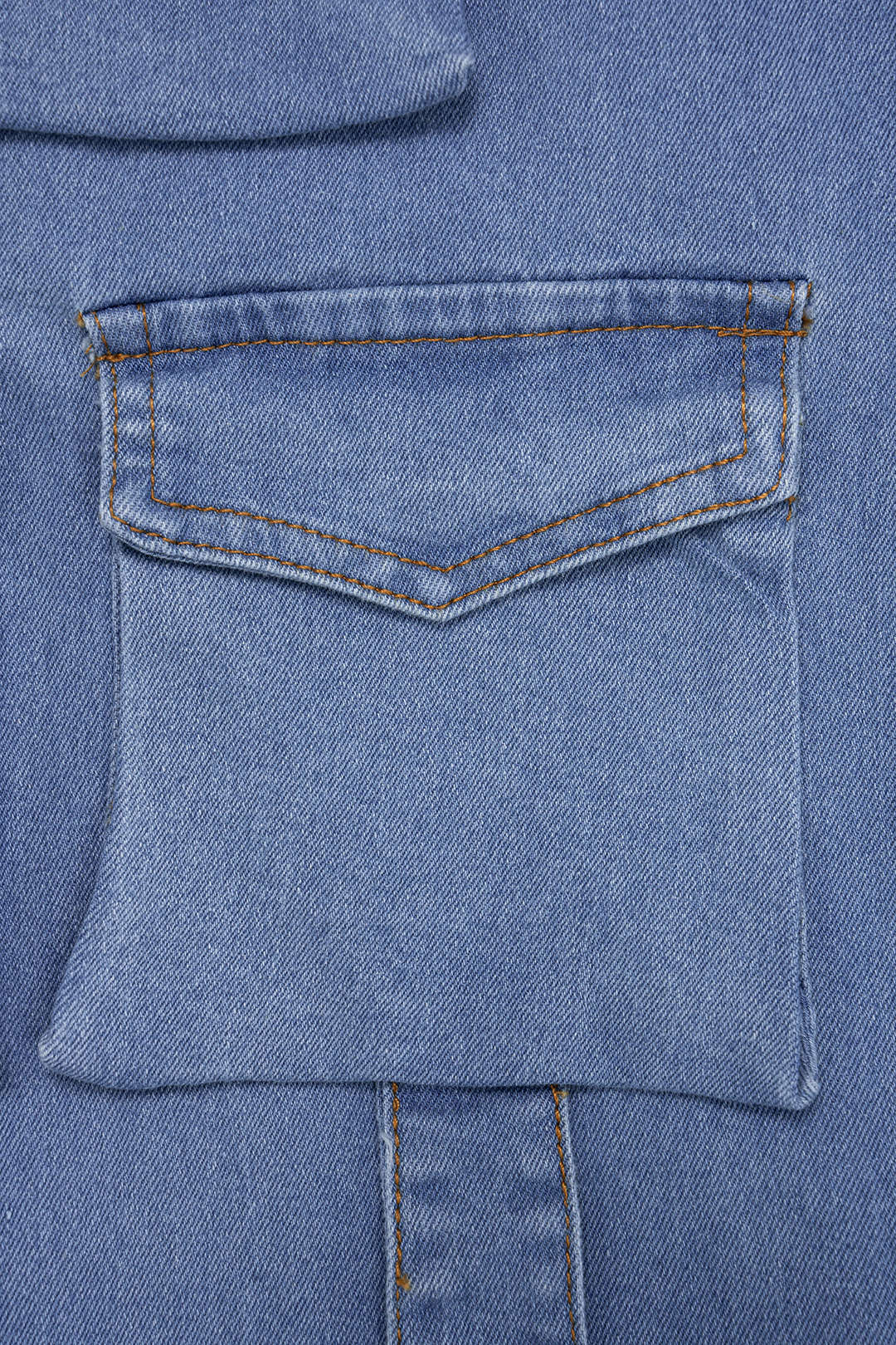 Denim Square Neck Pocket Sleeveless Jumpsuit - Image 5