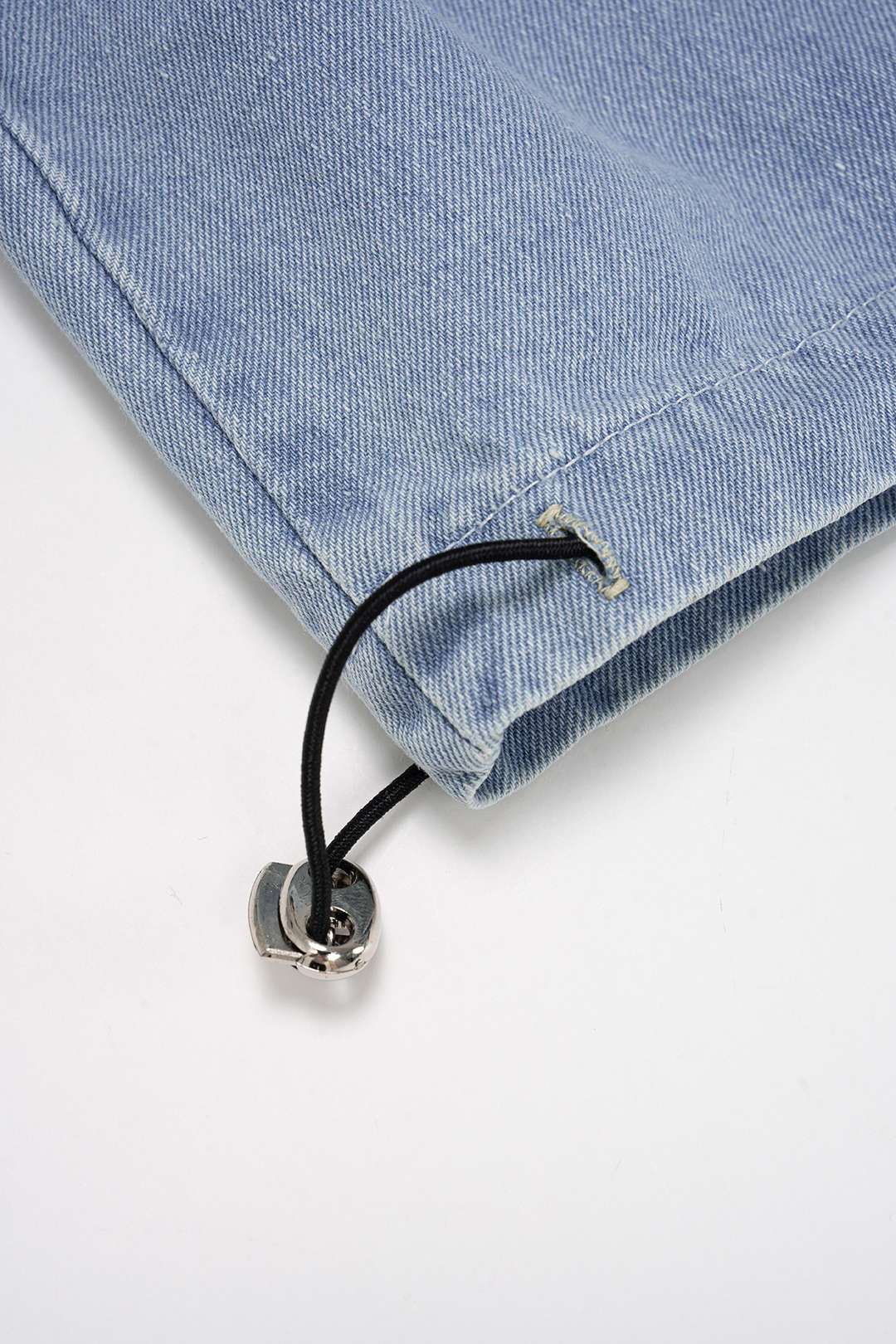 Denim Pocket Drawstring Sleeveless Jumpsuit - Image 5