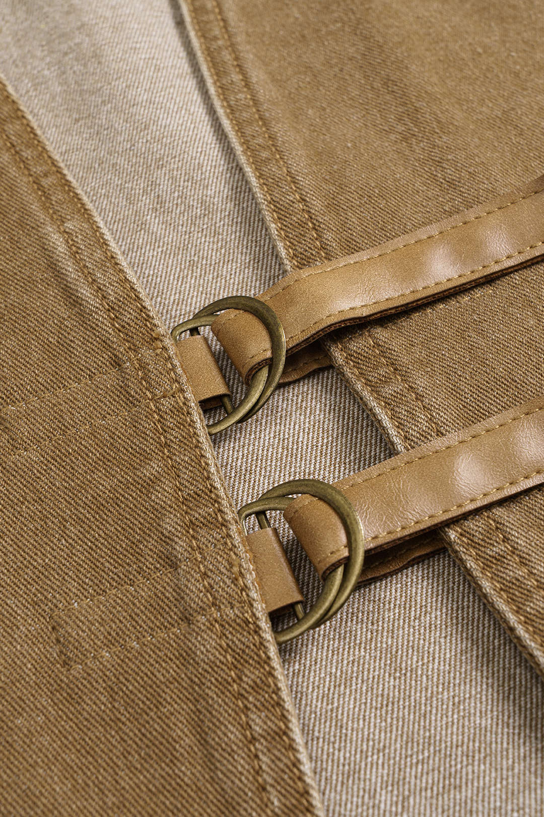 Denim V-Neck Pocket Vest - Image 3