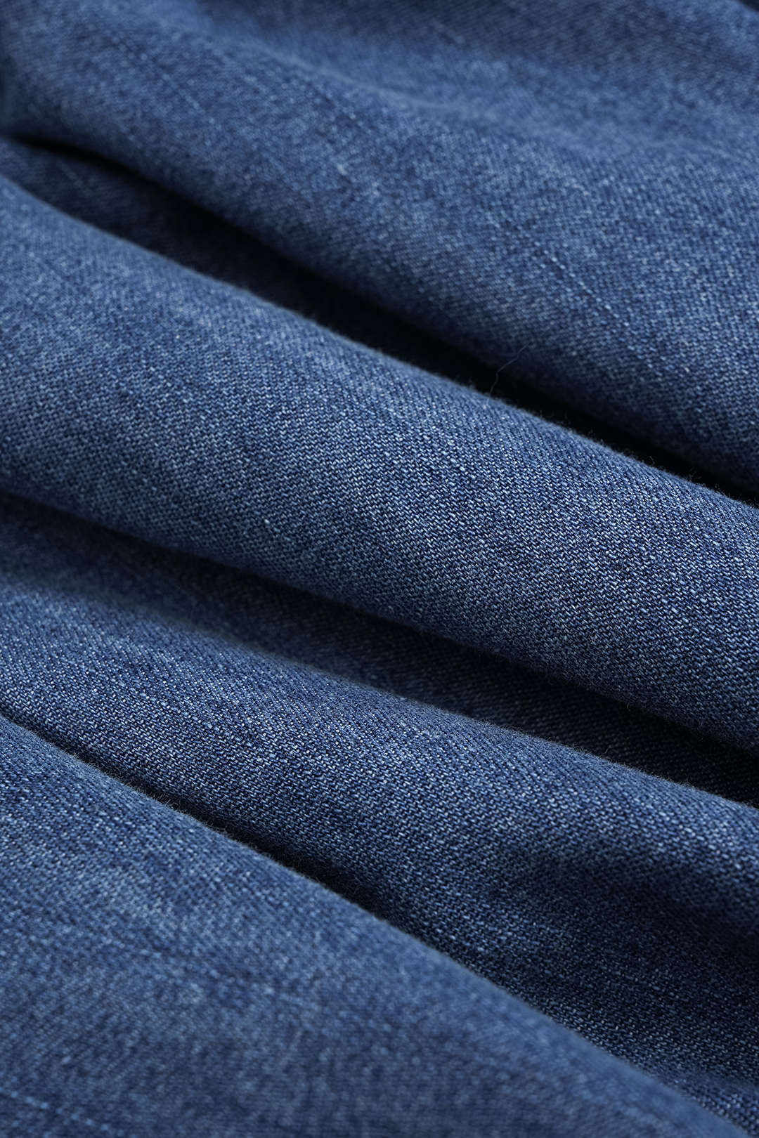 Denim Ruched Shorts - Image 3