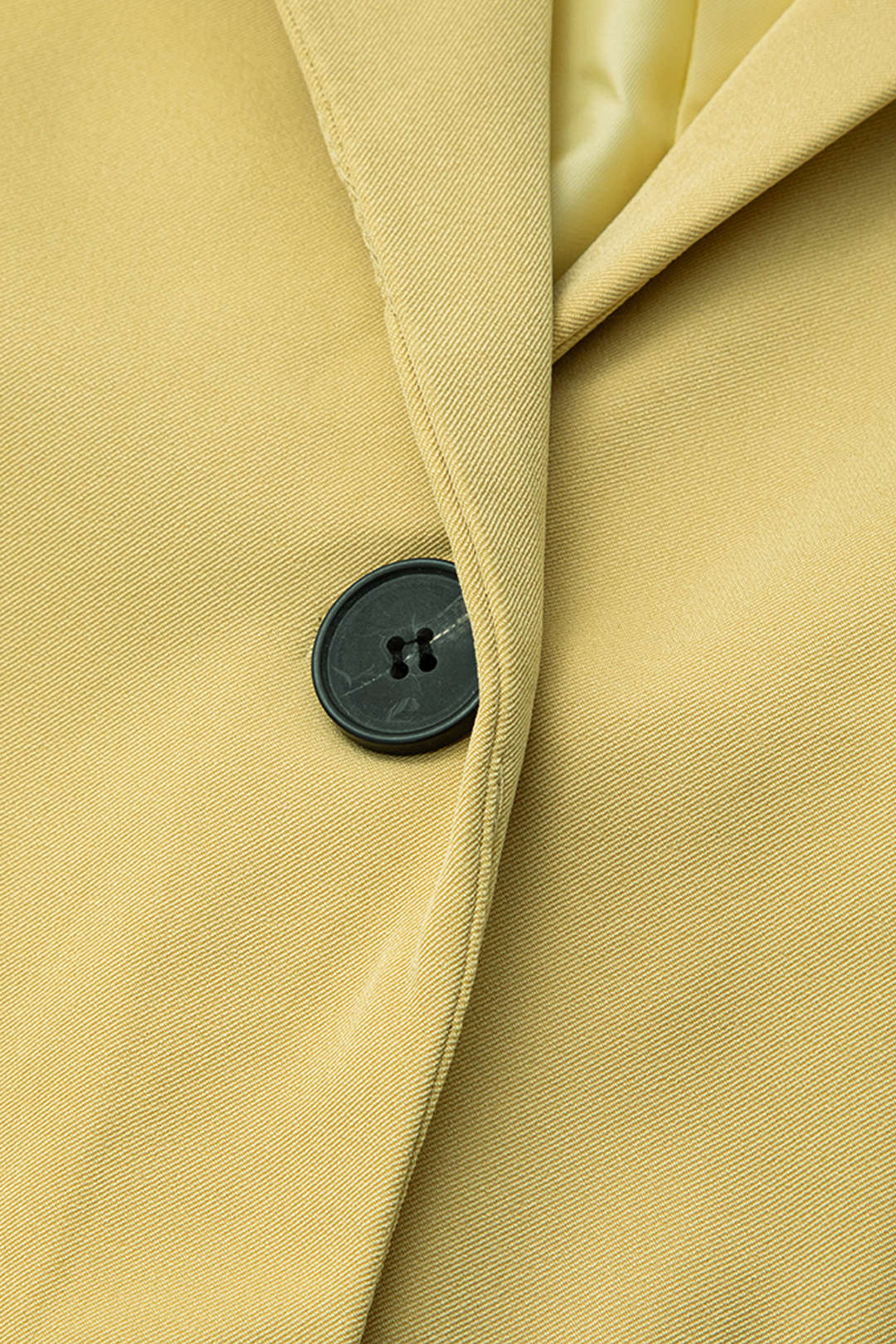Notched Lapel Button Blazer - Image 3