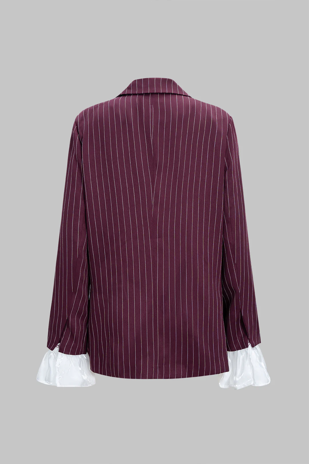 Stripes Print Bell Sleeve Blazer - Image 4