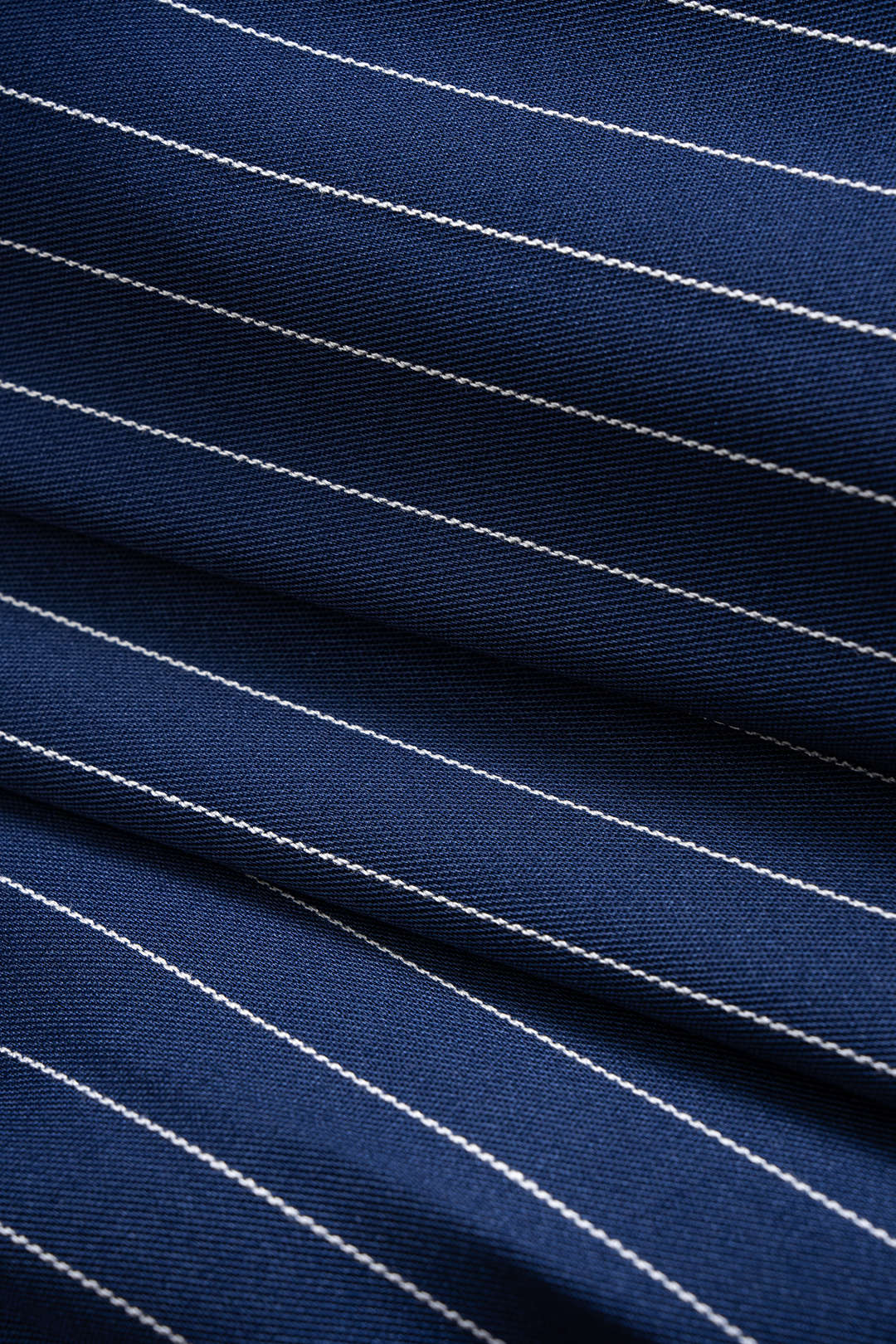 Stripes Print Ruched Shoulder Pads Blazer - Image 4