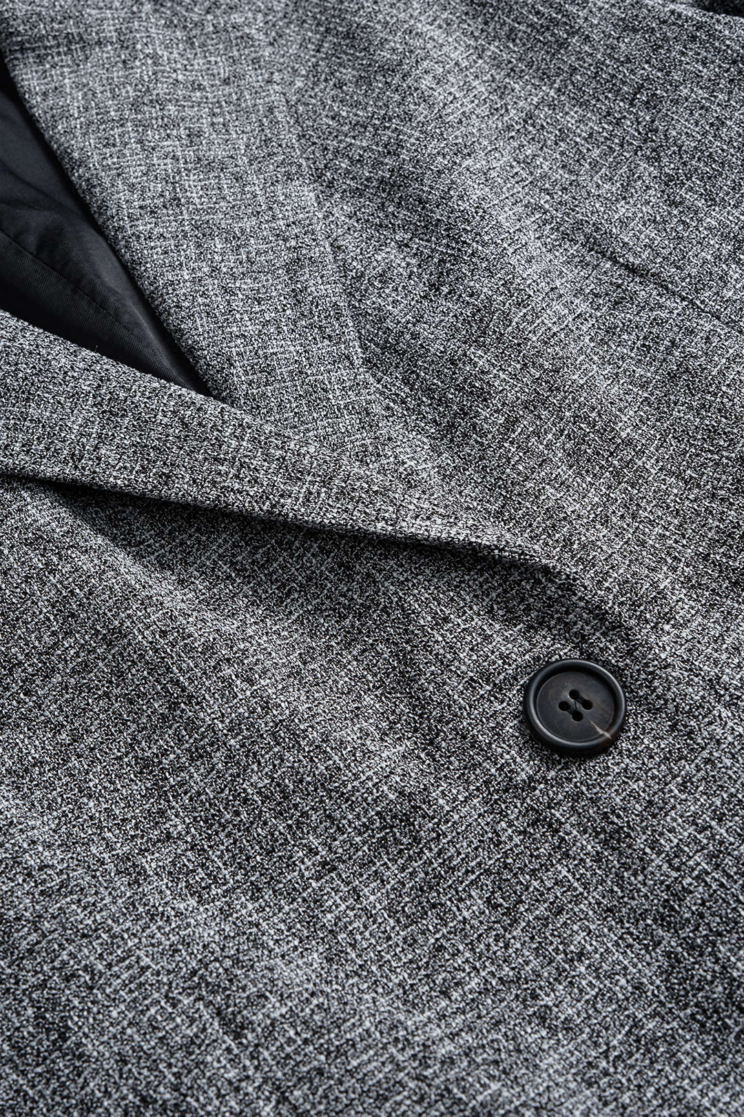 Notched Lapel Shoulder Pads Blazer - Image 3