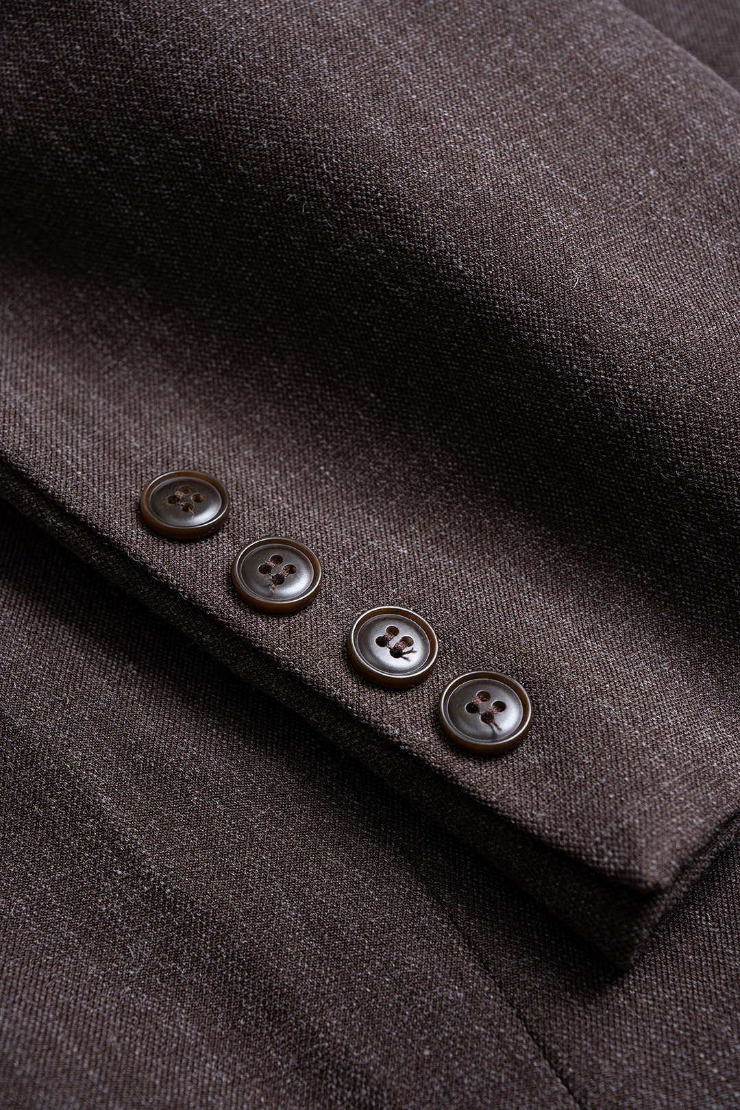 Notched Lapel Button Blazer - Image 4