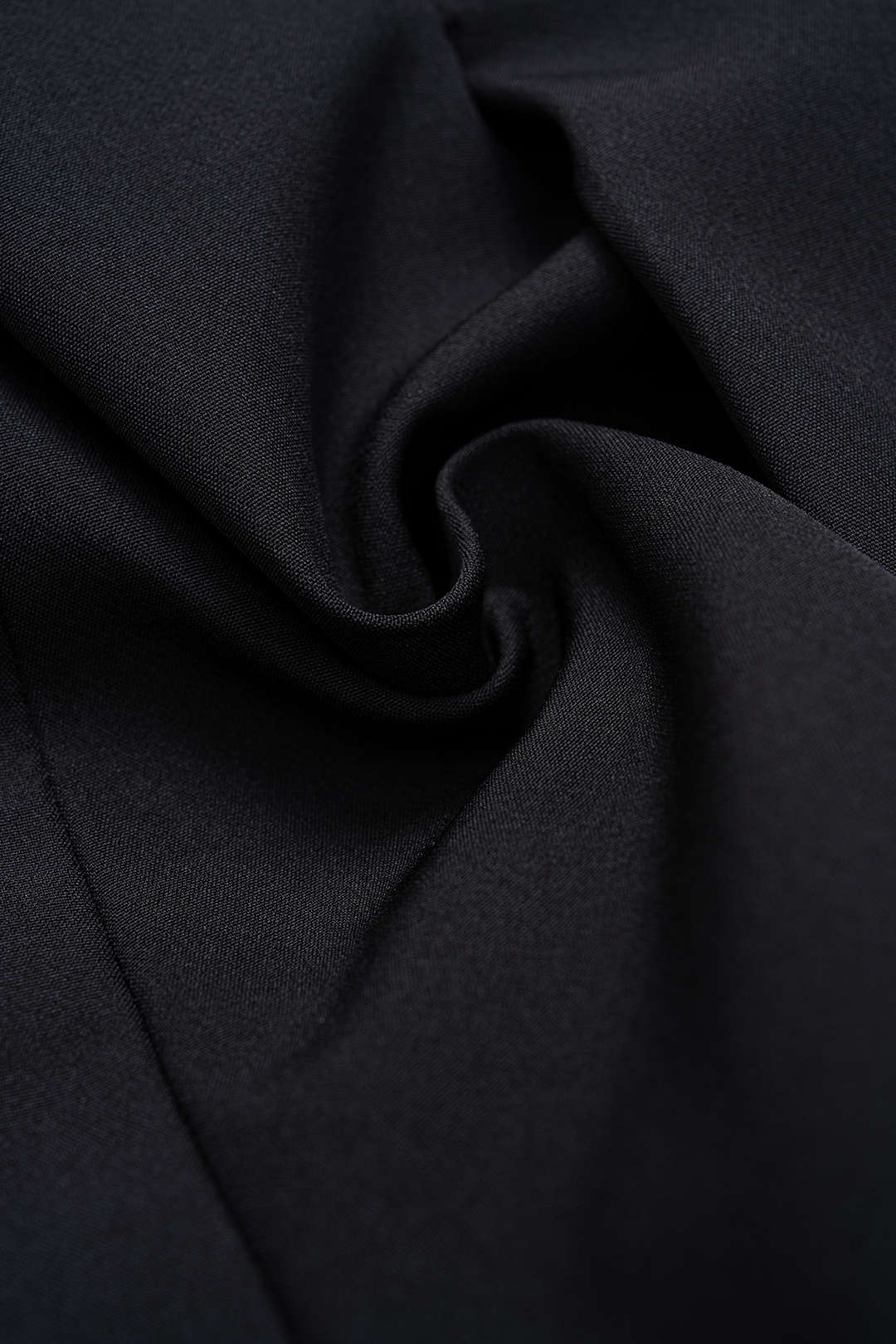 Notched Lapel Metallic Decor Ruched Asymmetrical Blazer - Image 5