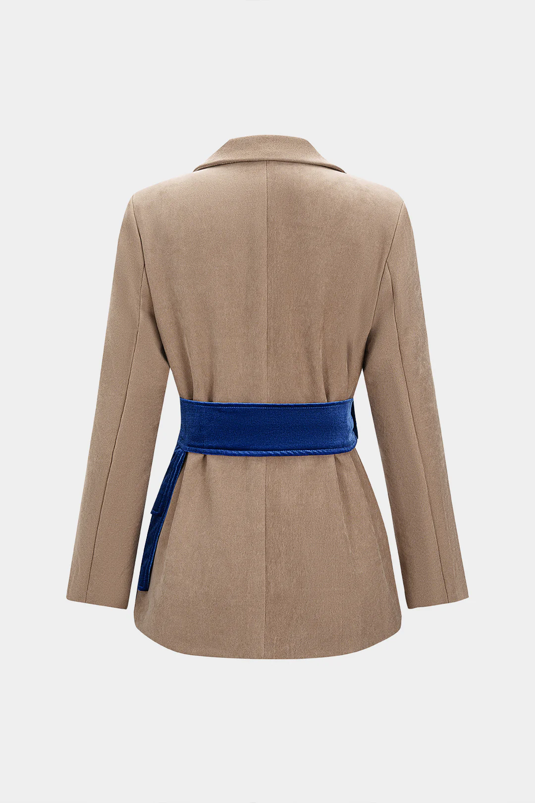 Contrast Belted Blazer - Image 2