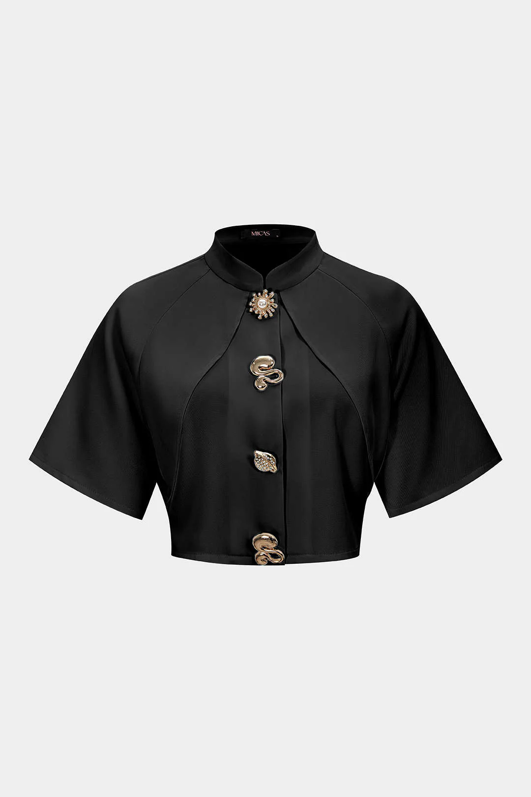 Metallic Textured Slim Blazer - Image 11