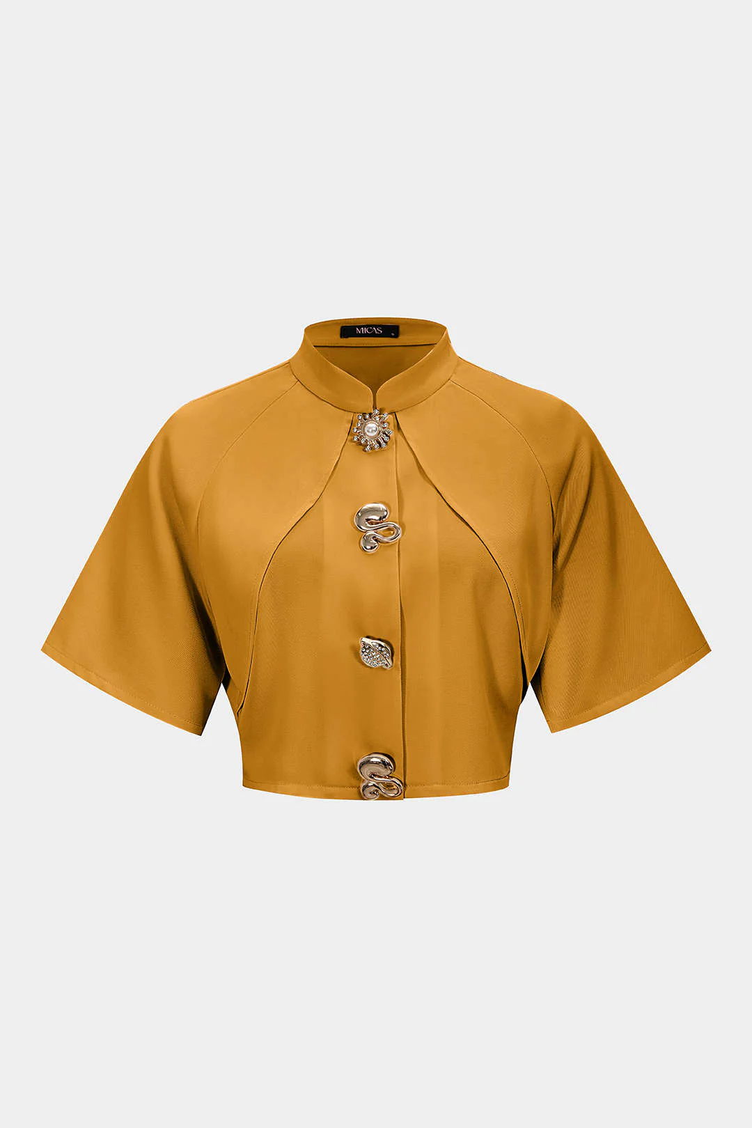 Metallic Textured Slim Blazer - Image 12