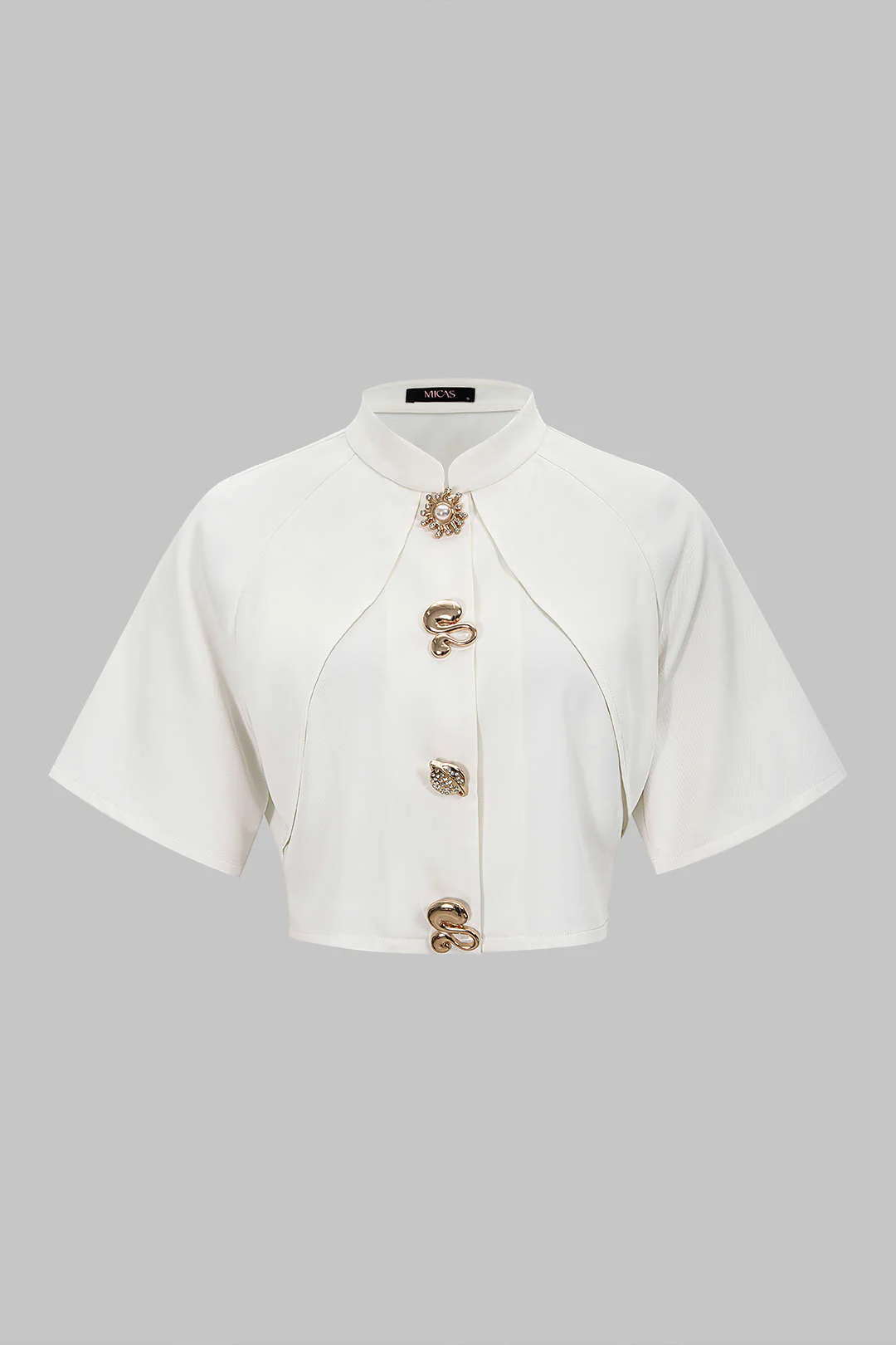 Metallic Textured Slim Blazer - Image 2