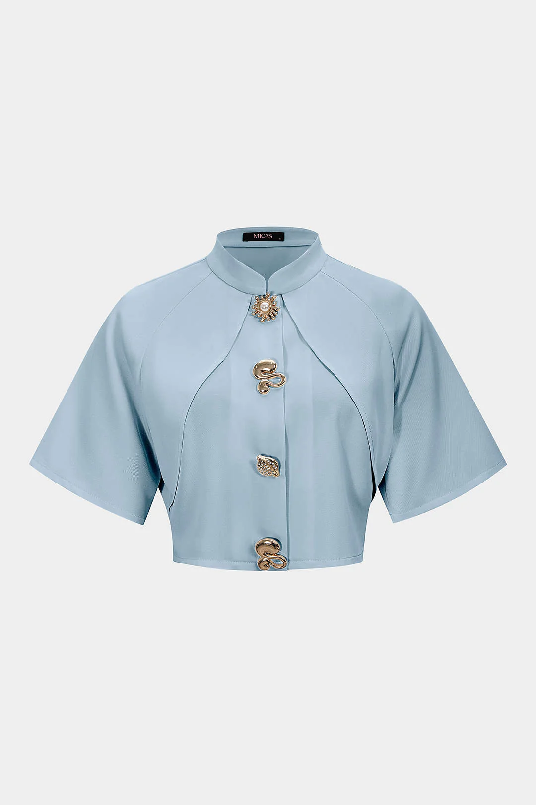 Metallic Textured Slim Blazer - Image 7