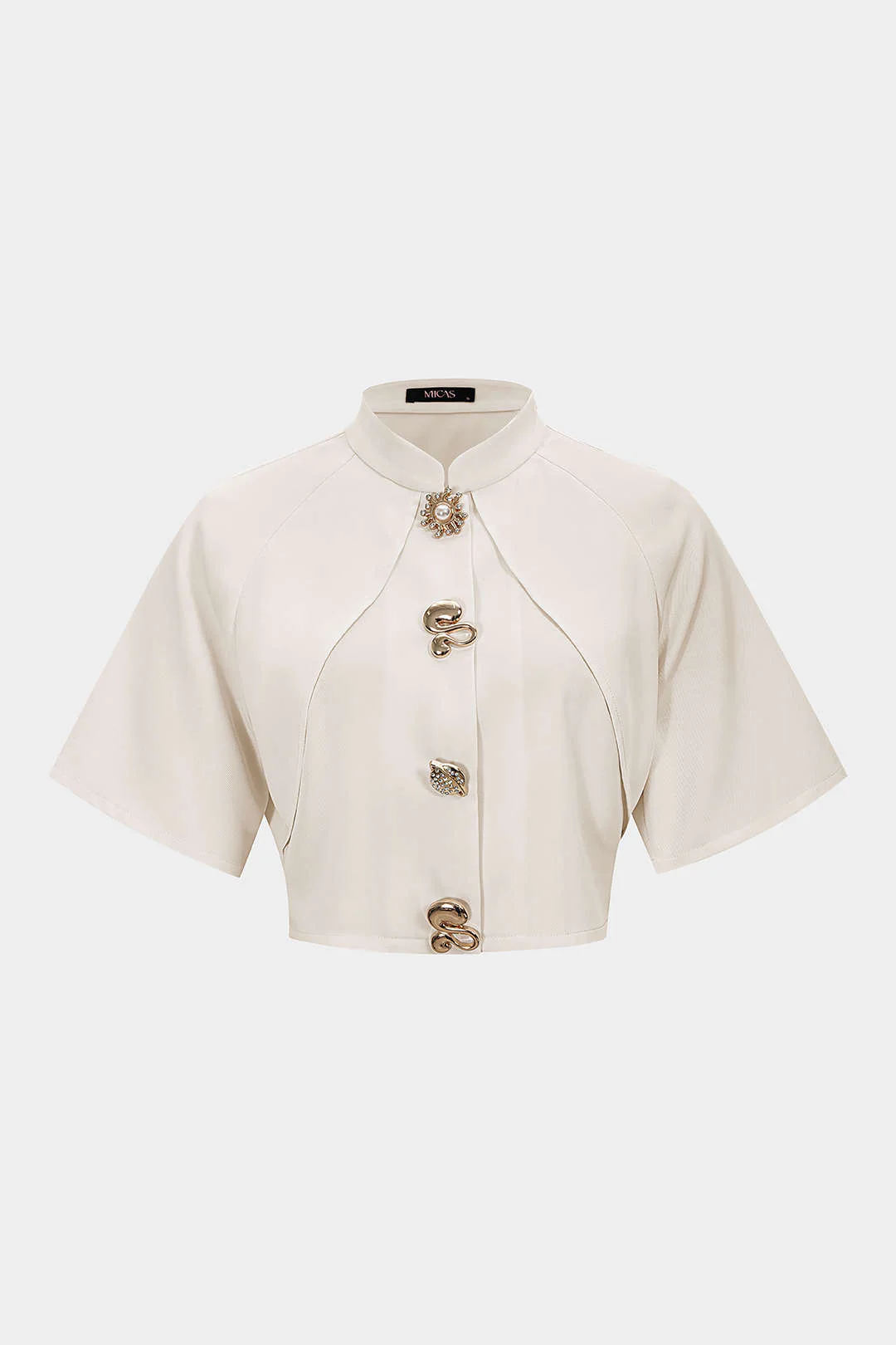 Metallic Textured Slim Blazer - Image 9