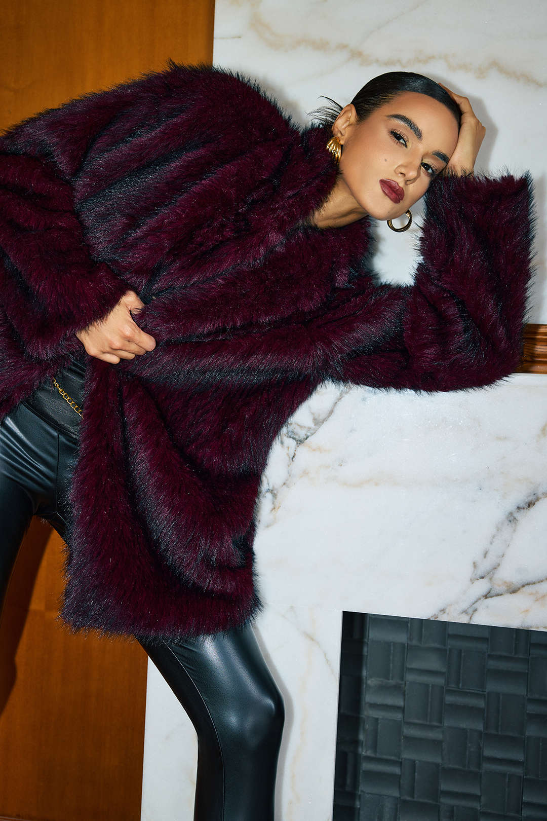 Faux Fur Coat - Image 2