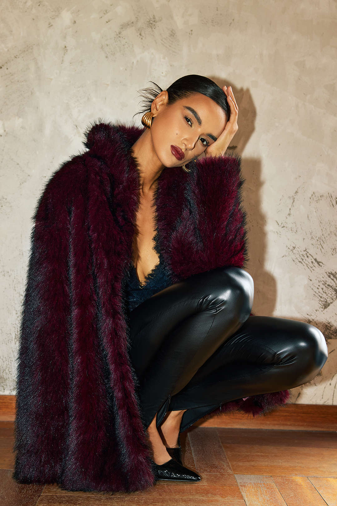 Faux Fur Coat - Image 6