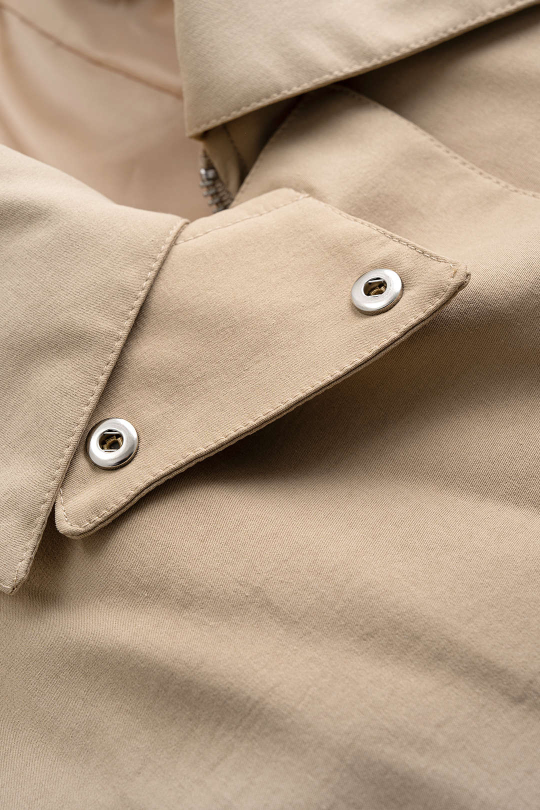 Pocket Asymmetrical Tie Front Coat - Image 3