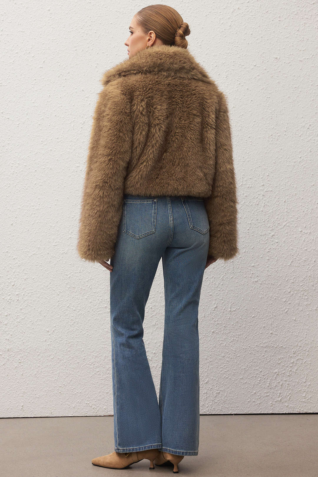 Faux Fur Short Coat - Image 3