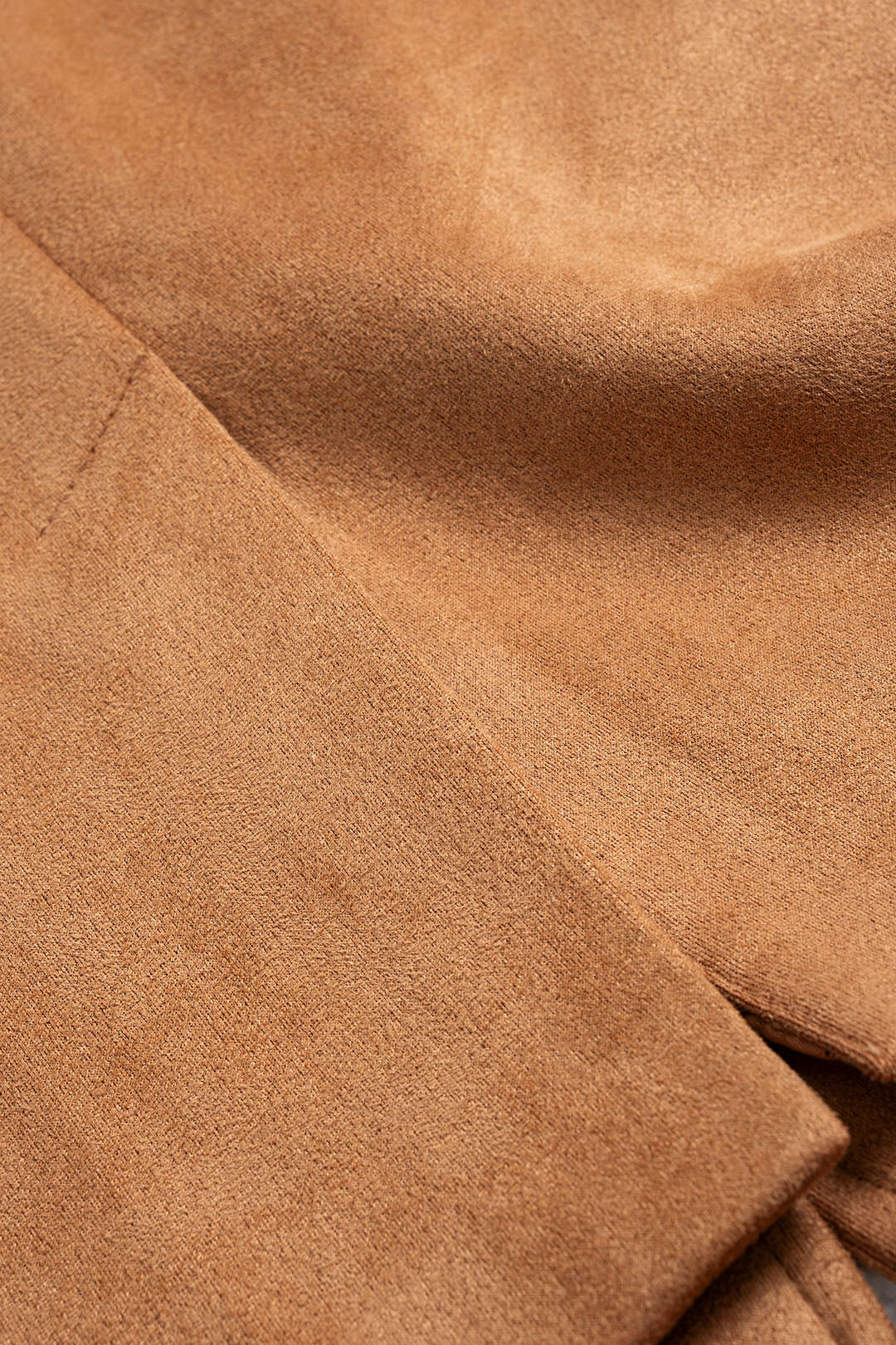 Suede Button Notched Lapel Jacket - Image 4