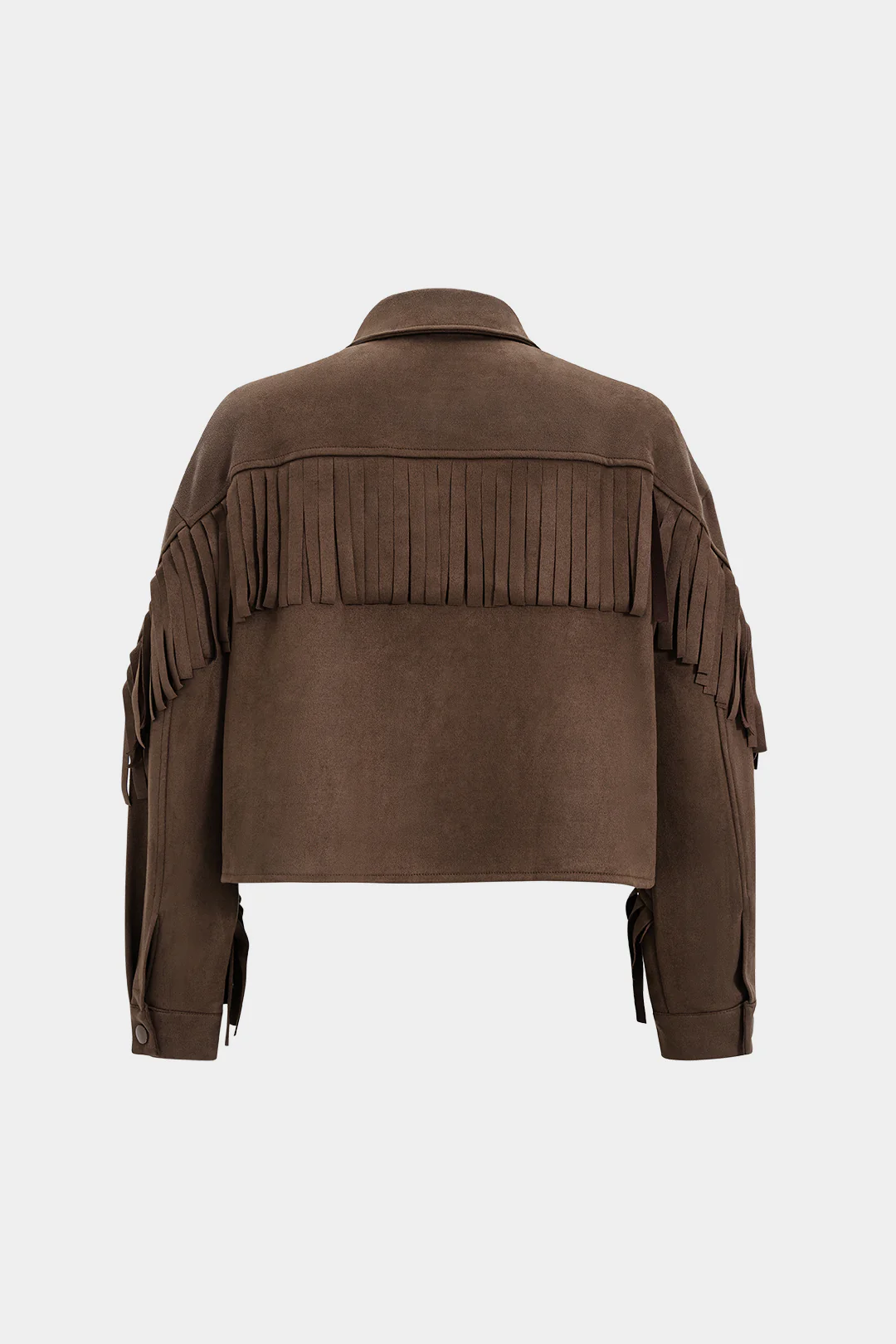 Suede Fringe Pocket Jacket - Image 2