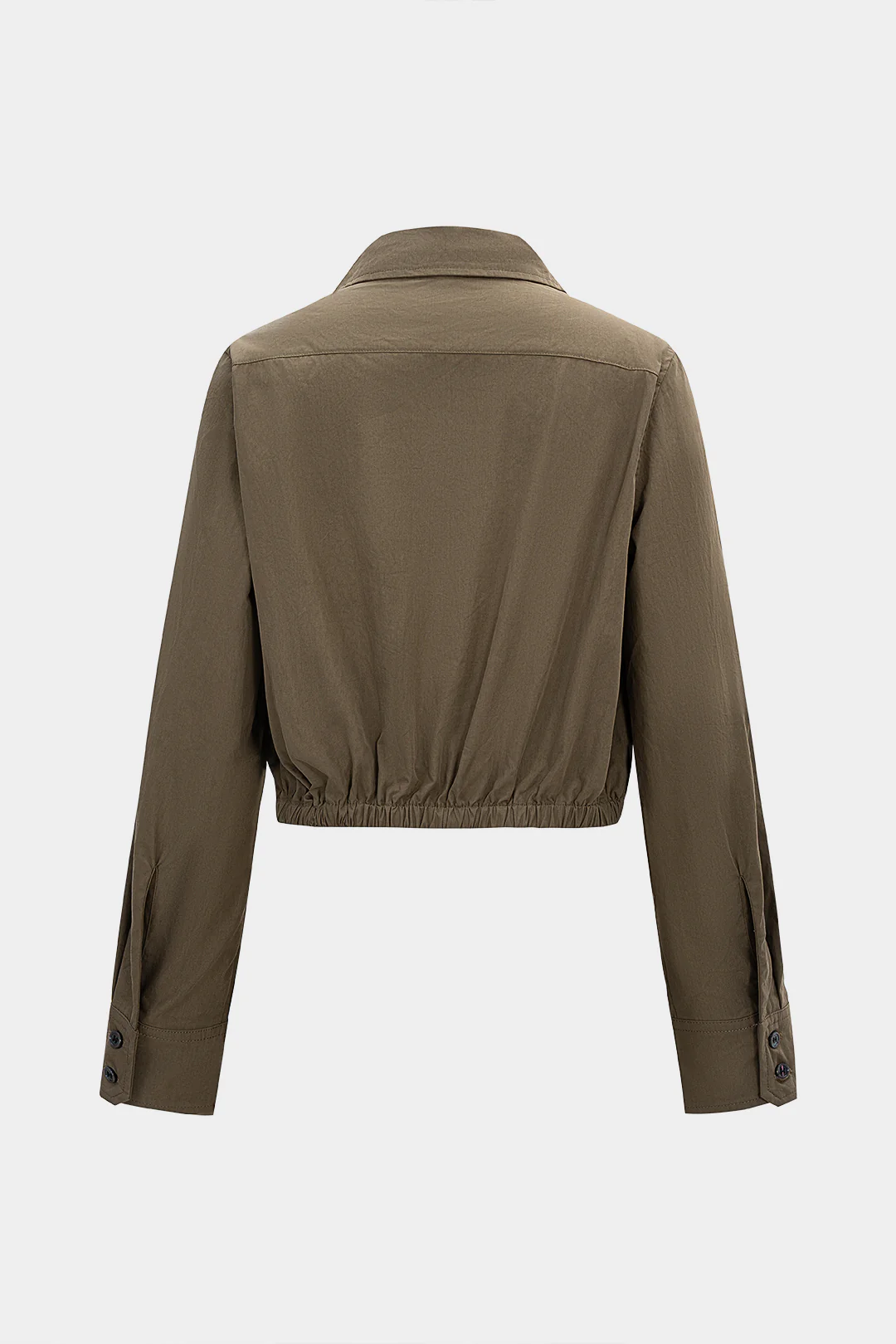 Ruched Pocket Long-Sleeve Top - Image 2