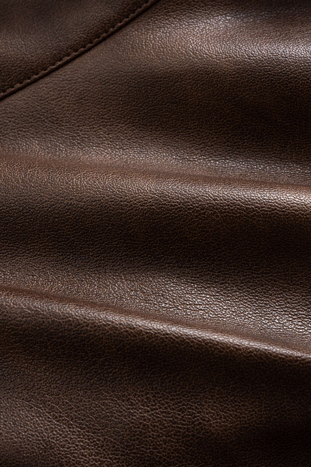 Faux Leather Button Jacket - Image 6