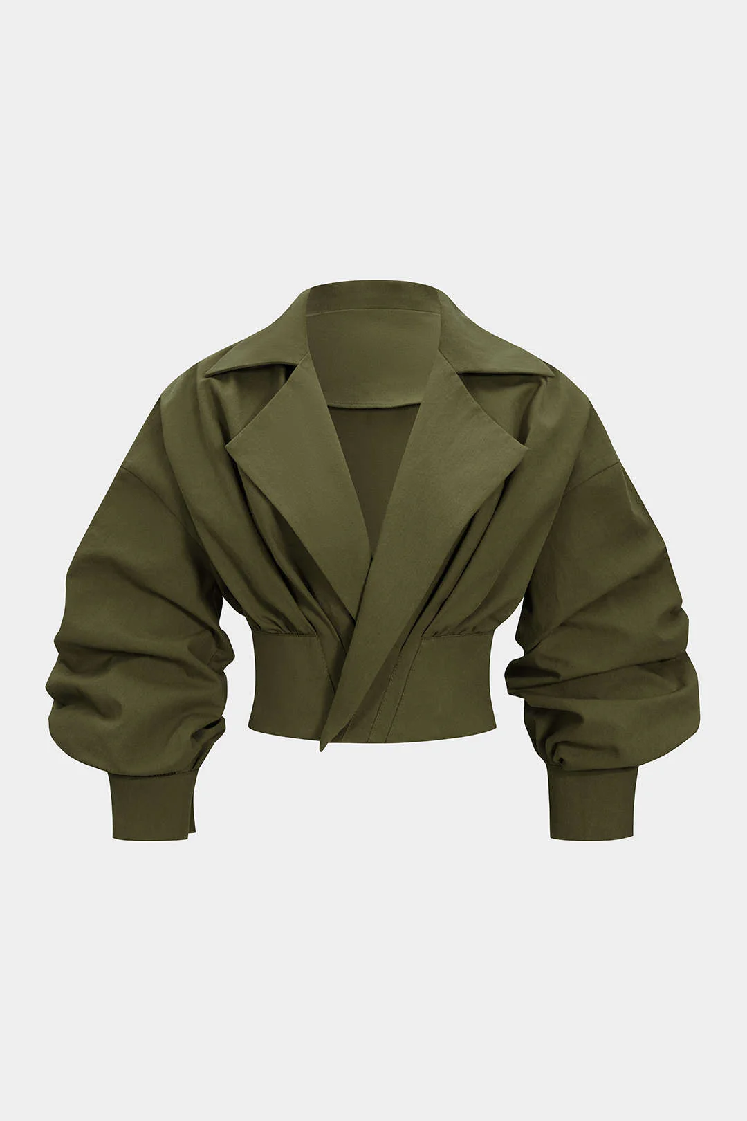 Ruched V-Neck Jacket - Image 11