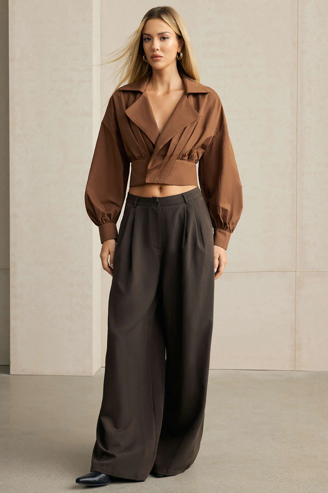 Ruched V-Neck Jacket - Image 7