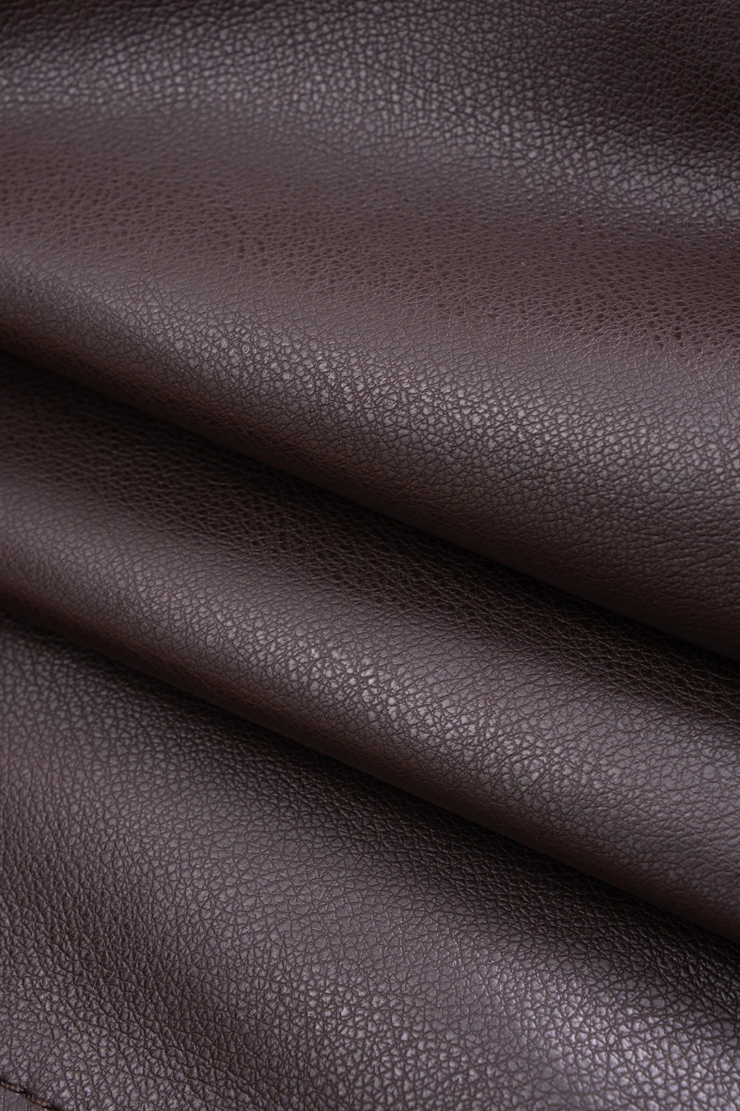 Faux Leather Shirred Zipper Jacket - Image 4