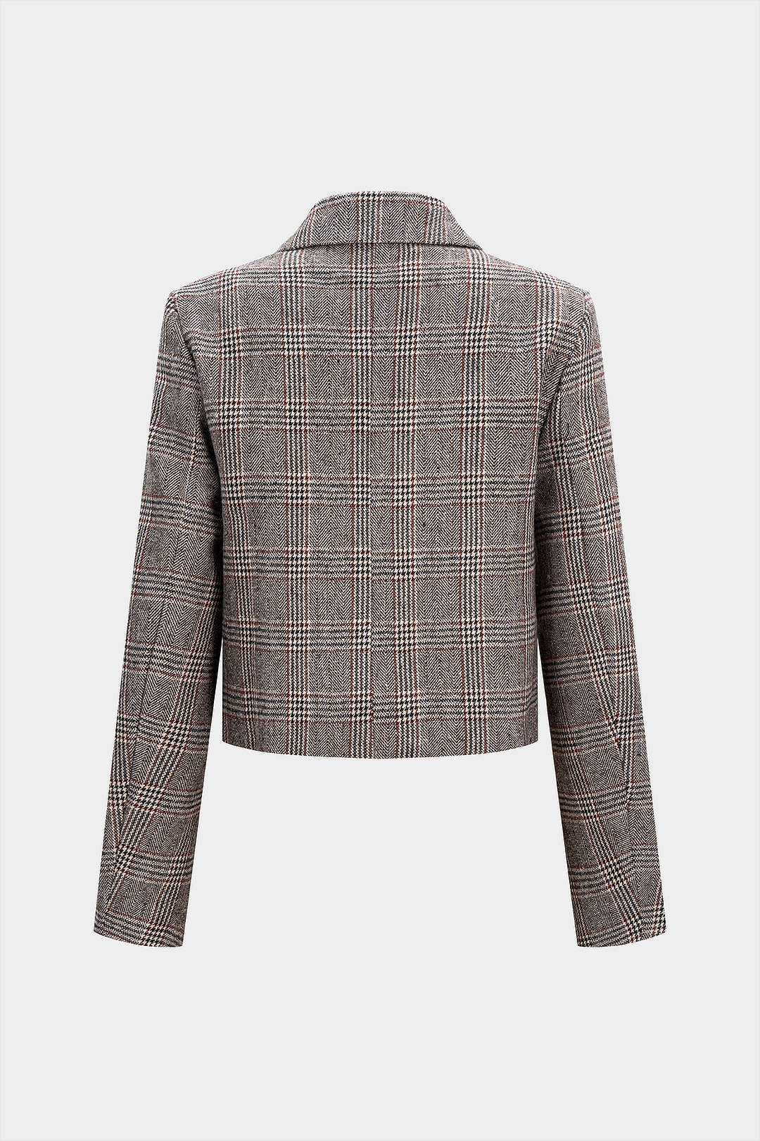 Houndstooth Print Button Jacket - Image 2