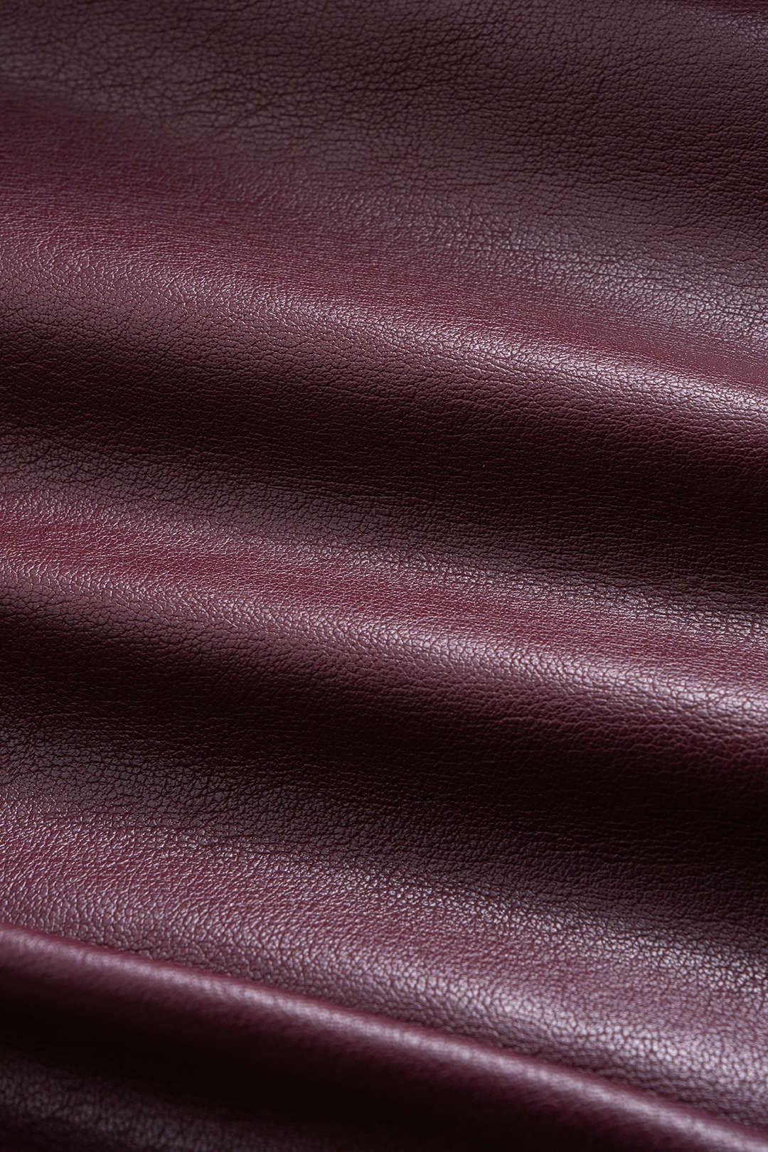 Faux Leather Puff Sleeve Zipper Jacket - Image 4