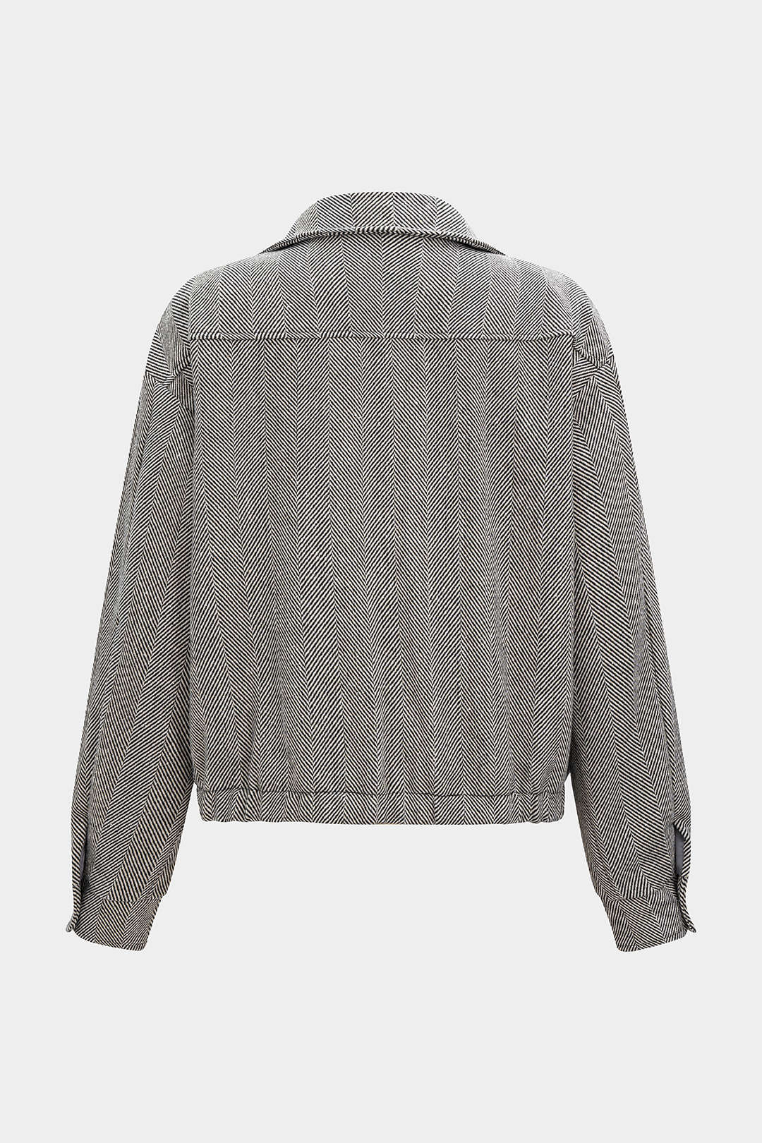 Woolen Zipper Jacket - Image 3